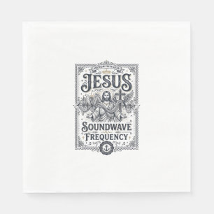 Serviette En Papier Fréquence d'onde sonore de Jésus Fréquence d'onde