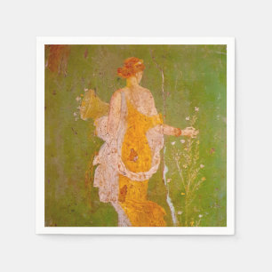 Serviette En Papier Fresque de Flore dans la Villa d'Ariadne, Pompéi