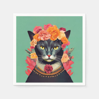Serviette En Papier Frida le chat