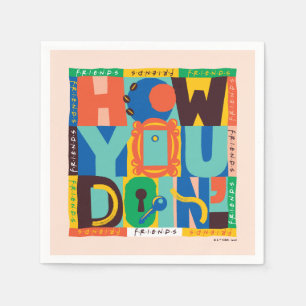 Serviette En Papier FRIENDS™ How You Doin' - Graphisme Vif