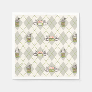 Serviette En Papier FRIENDS™ Motif à carreaux de Central Perk