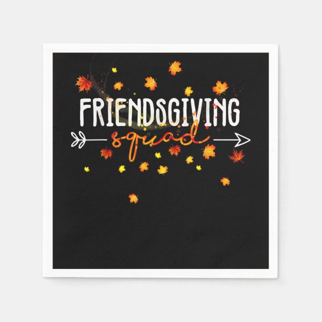 Serviette En Papier Friendsgiving Squad Thanksgiving Friend Friend (Devant)