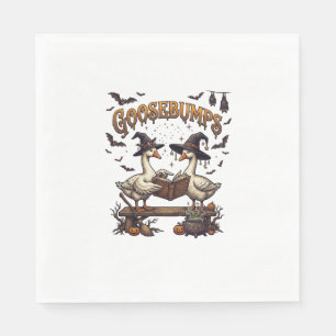 Serviette En Papier Frissons d'Halloween Oies Chapeaux de Sorcière Liv