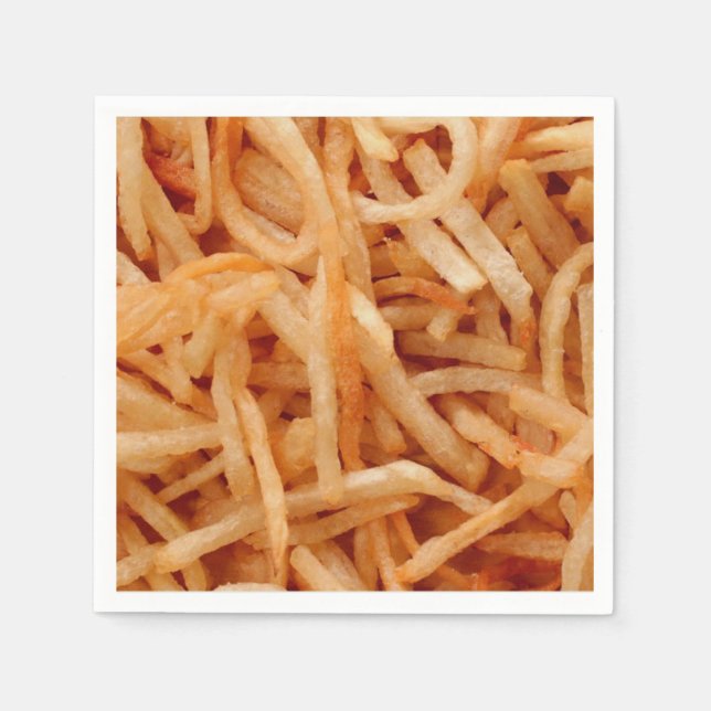 Serviette En Papier Frites de pommes de terre (Devant)