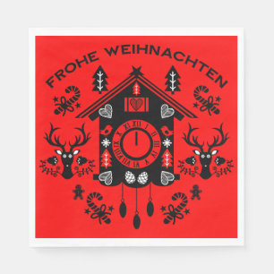 Serviette En Papier Frohe Weihnachten