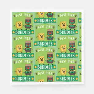 Serviette En Papier Fromage Au Cheddar Britannique Et Amateurs De Pick