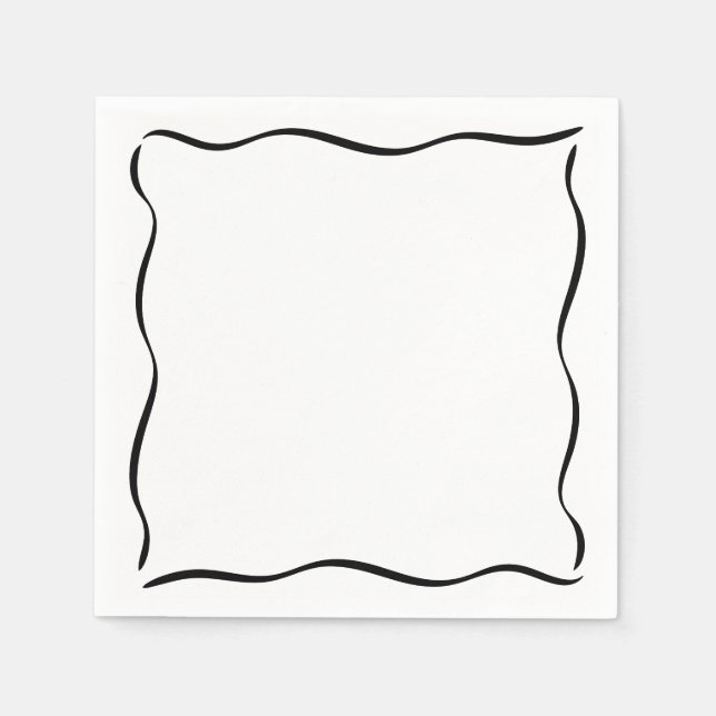 Serviette En Papier Frontière Whimsical Un Tini Bit Anniversaire Plus  (Devant)