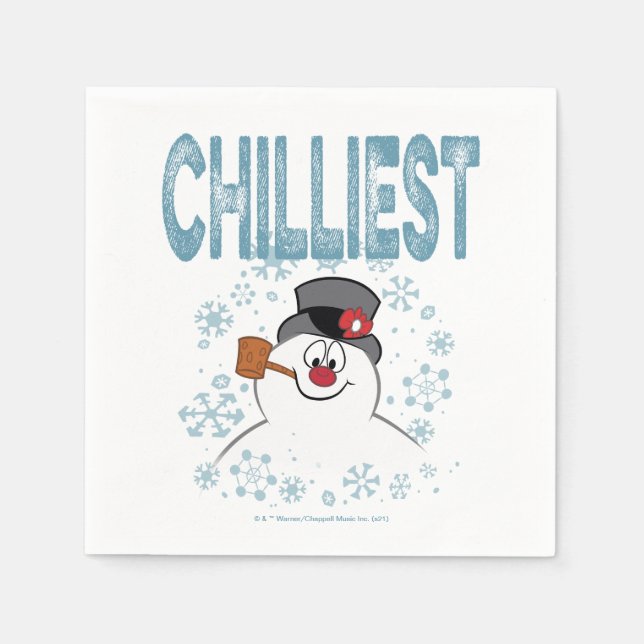 Serviette En Papier Frosty the Snowman™ | Chilliest (Devant)