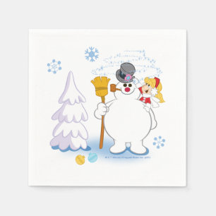 Serviette En Papier Frosty the Snowman™   Frosty & Karen Winter Fun