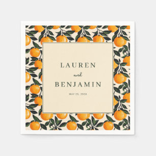 Serviette En Papier Fruit Citron Orange Joyeux