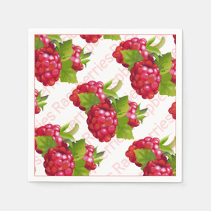 Serviette En Papier Fruit framboise