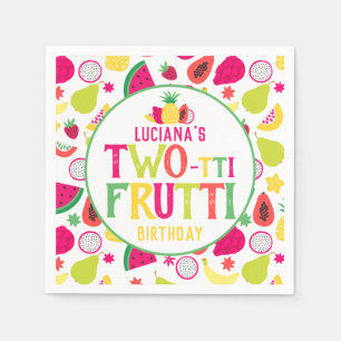 Serviette En Papier Fruits à deux tti fête d'anniversaire 2 Anniversai