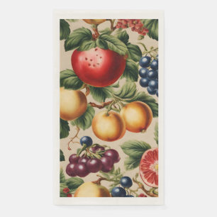 Serviette En Papier Fruits et Fleurs du Luxe Jardin Italien