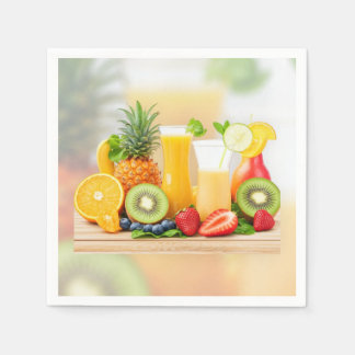 Serviette En Papier Fruits frais juteux