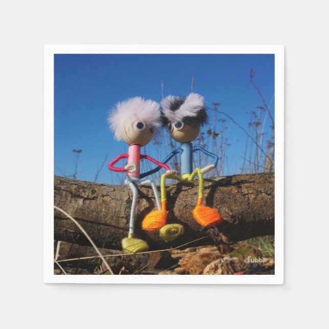 Serviette En Papier Fubby qui est amoureux. (Devant)