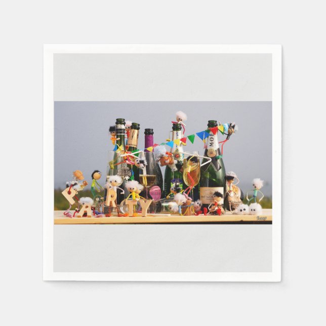 Serviette En Papier Fubby's de la fête, félicitations ! (Devant)