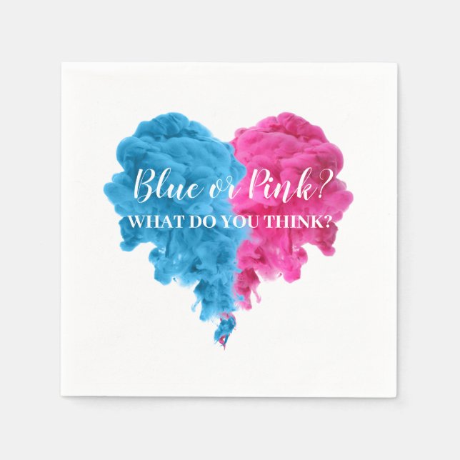 Serviette En Papier Fumer Genre Révéler serviettes de fête Fournitures (Devant)