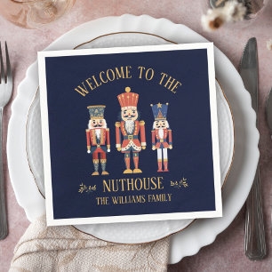 Serviette En Papier Fun Bienvenue à Nuthouse Nutcracker Noël