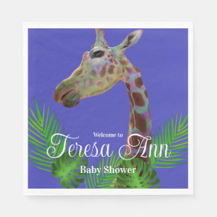 Serviette En Papier Fun coloré amusant Giraffe Baby shower papier Pla