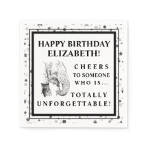 Fun Elephant Anniversaire de fête Napkins