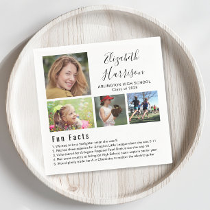 Serviette En Papier Fun Facts Photos Graduation Napkins