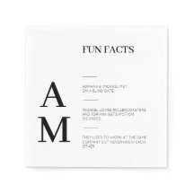 Fun Fun Fun Facts Bold Black Typographie Mariage