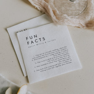 Serviette En Papier Fun Fun Fun Fun Faits Mariage