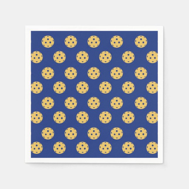 Serviette En Papier Fun Pickleball Motif Pickleball Party (Devant)