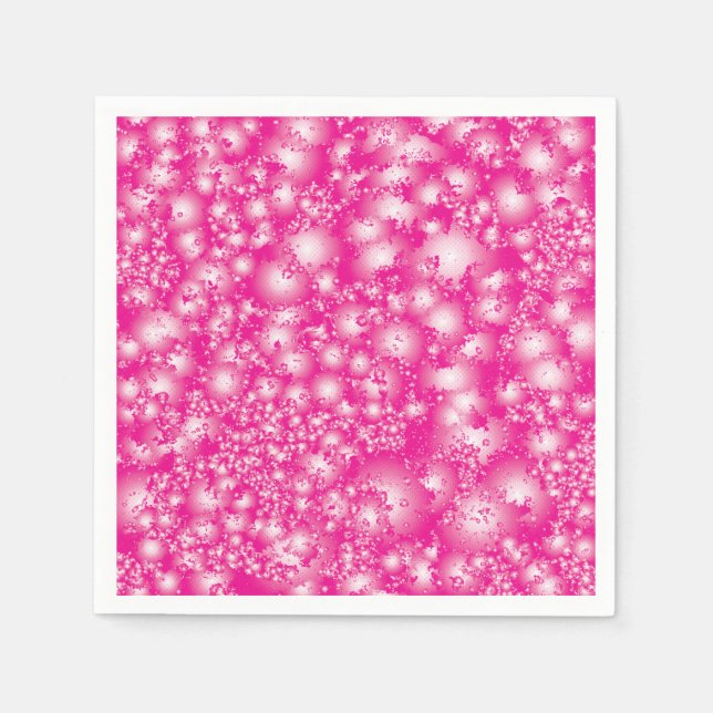 Serviette En Papier Fun PINK Abstrait Encre Super motif (Devant)