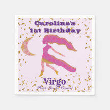 Fun Virgo Premier Anniversaire & Gold Confetti