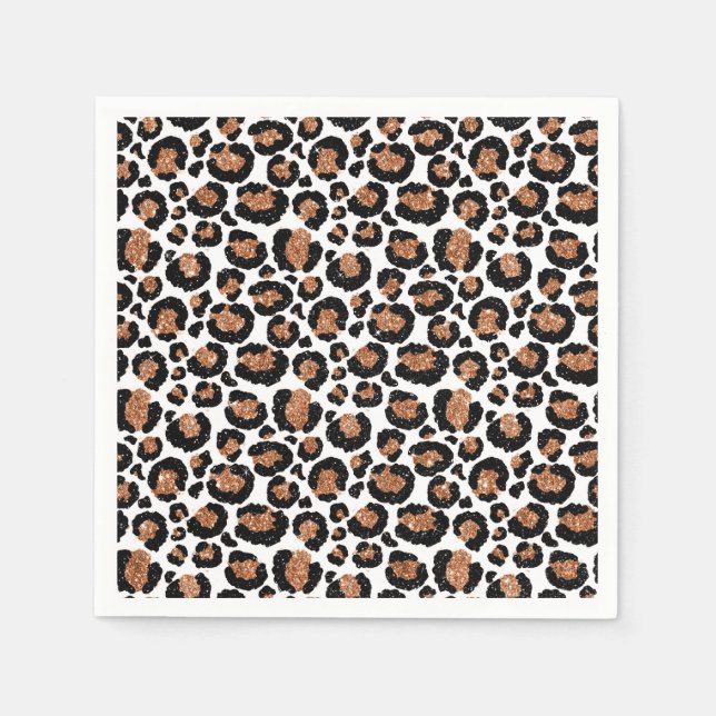 Serviette En Papier Fun Wild Cheetah Motif Jungle fête d'anniversaire (Devant)