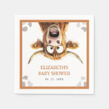 Funny Baby shower de vache