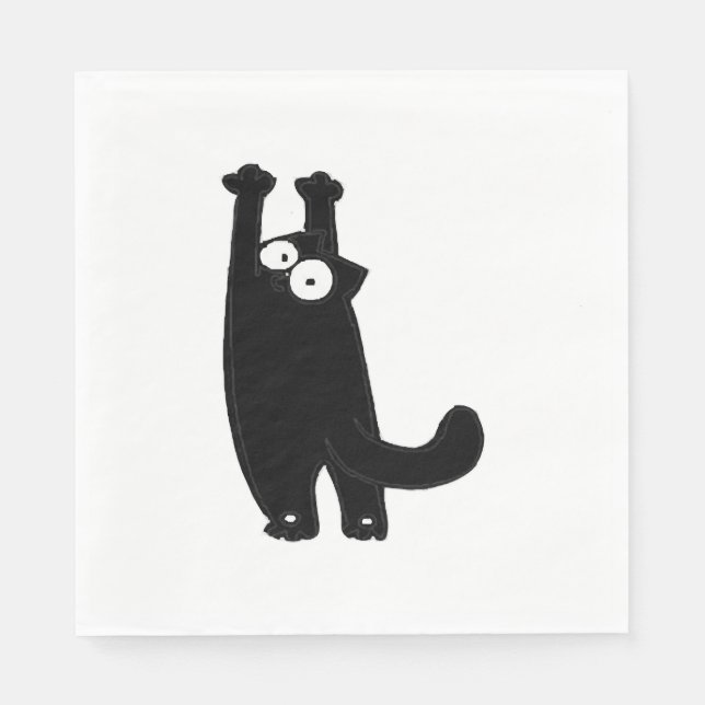 Serviette En Papier funny cat t (Devant)