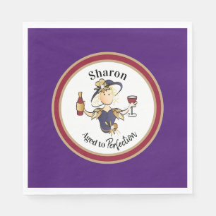 Serviette En Papier Funny Classy Sassy Personnalisée pour son annivers