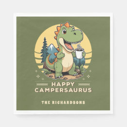 Serviette En Papier Funny Dinosaur Camper extérieur Camping sur mesure