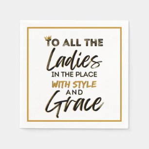 Serviette En Papier Funny Old School Hip hop des années 90 Anniversair