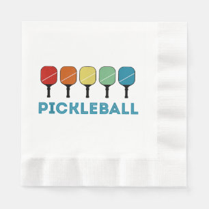 Serviette En Papier Funny Pickleball Retro Vintage