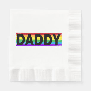 Serviette En Papier Funny Pride papa - Fier gay lesbienne Fa Cadeau
