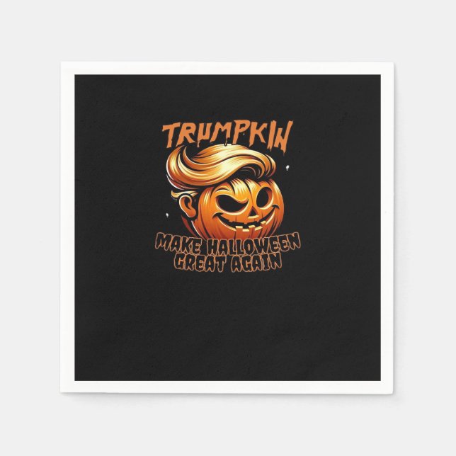 Serviette En Papier Funny Trumpkin Classic (Devant)