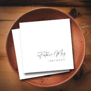 Serviette En Papier Future Élégante Mme Réception de Mariage en Lett