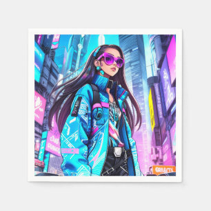 Serviette En Papier Futuriste Pop Star 0002