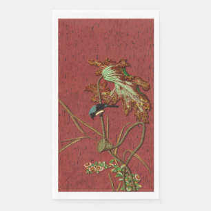 Serviette En Papier G.A. Audsley Vintage Rouge Oiseau Japonais Art Lot