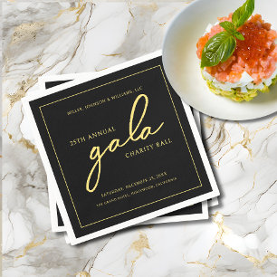 Serviette En Papier Gala événement Charity collecte de fonds Elegant B