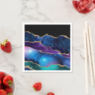 Serviette En Papier Galaxy Agate Series Design 13 