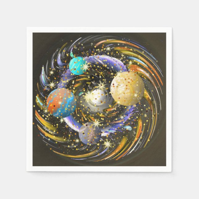 Serviette En Papier Galaxy Kovarellah (Devant)