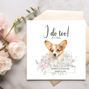 Serviette En Papier Gallois Corgi Chien Mariage Cocktail  Serviettes