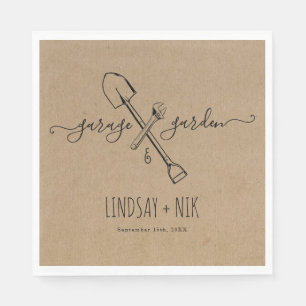 Serviette En Papier Garage & Jardin Mariée / Douche pour couple