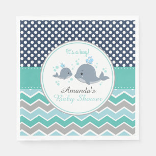 Serviette En Papier Garçon Chevron de serviette de partie de papier d