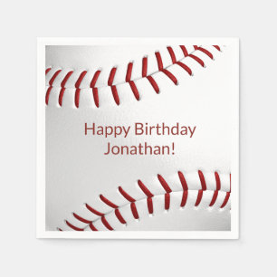 Serviette En Papier garçons filles de baseball sofeball party