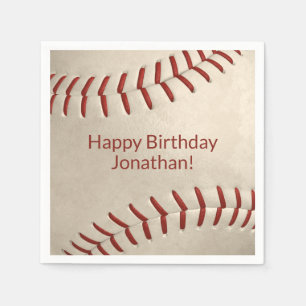 Serviette En Papier garçons filles de baseball sofeball party